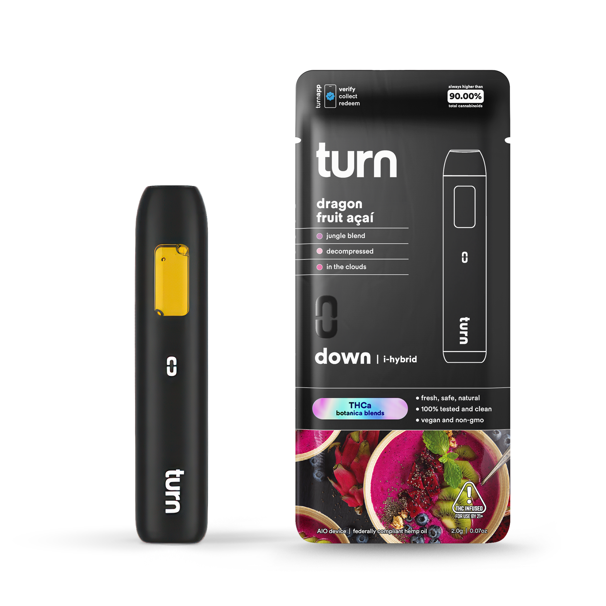 Turn - 2G THCa Dragon Fruit Acai (Hybrid)