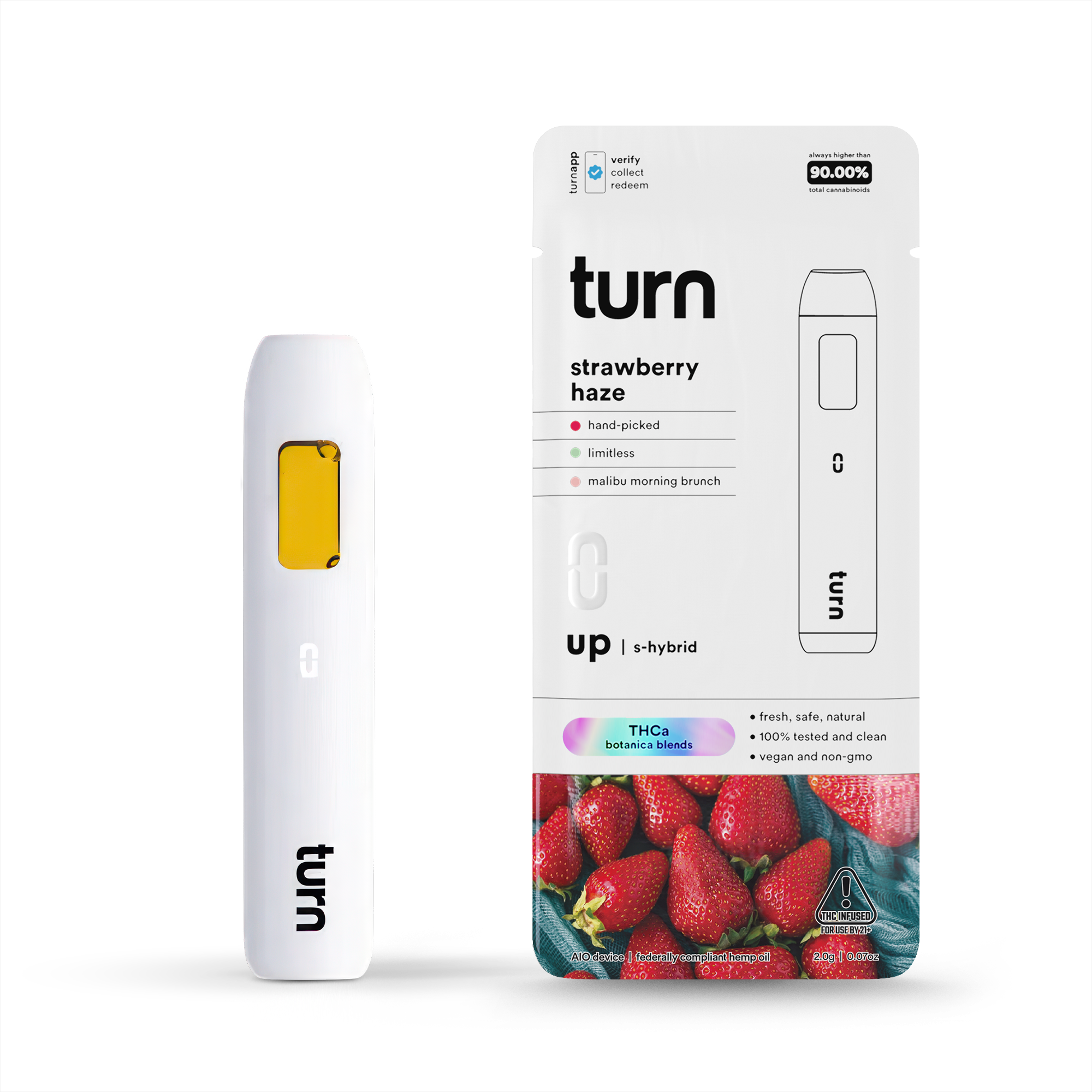 Turn - 2G THCa Strawberry Haze (Hybrid)